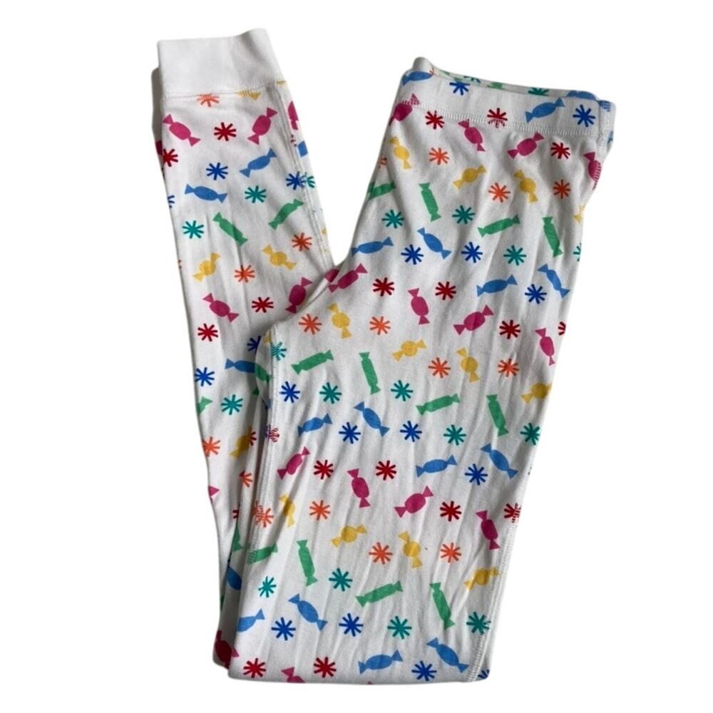 Primary Rainbow Candy Treats PJ Pants - White - 14